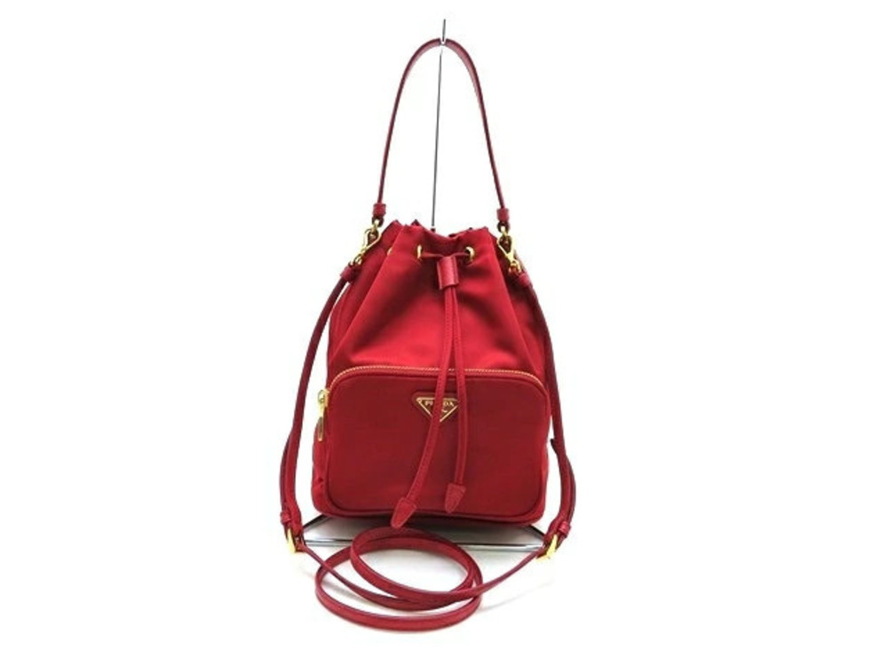 Prada Shoulder Bag Saffiano Fuoco